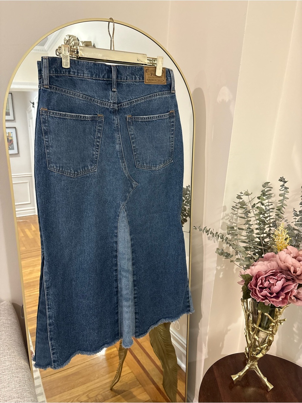 Polo Ralph Lauren 28 two tone Denim Maxi Skirt in Blue - Women Jeans - Picture 9 of 12
